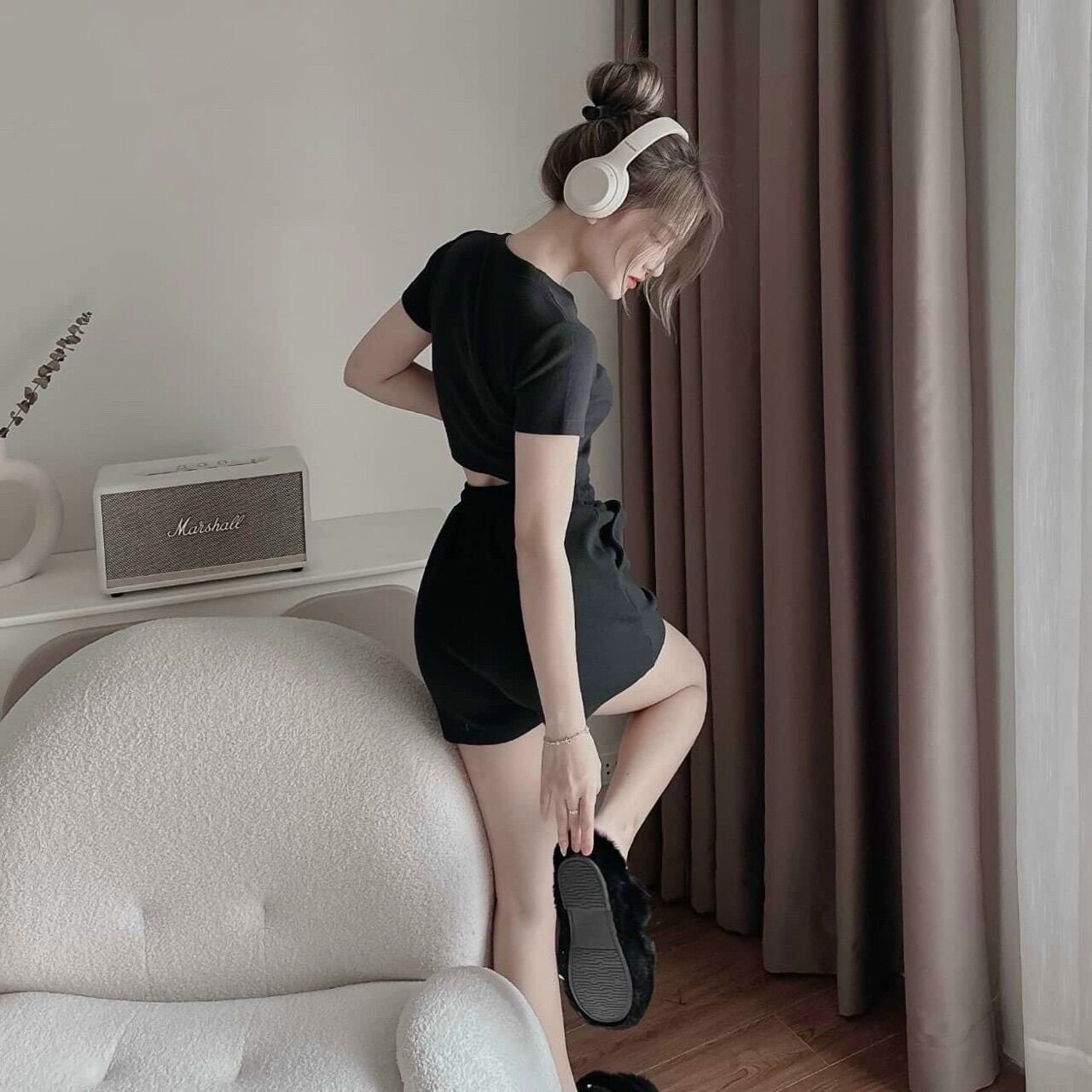 (SHOP TÁO ĐỎ BIGSIZE 50KG ĐẾN 90KG) set nộ croptop kèm quần
