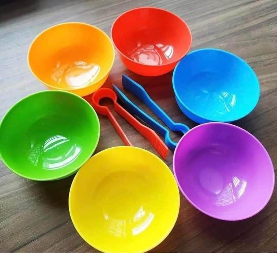 sét bát phân biệt màu sắc cho trẻ