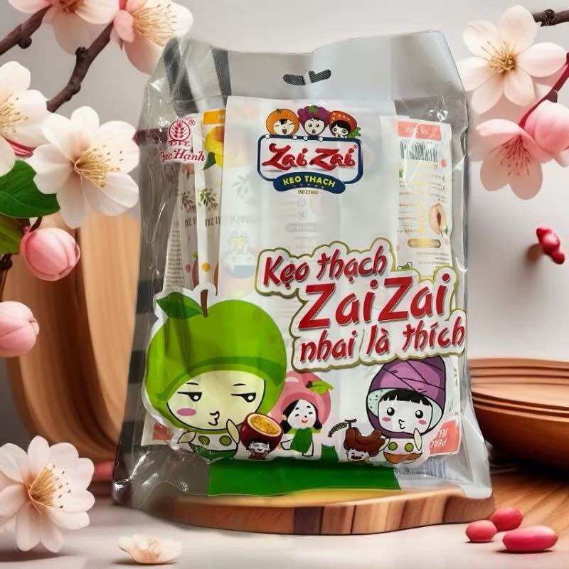 Date mới nè - Túi Thạch Zai Zai Đức Hạnh gói dài khổng lồ, túi hãng 700g