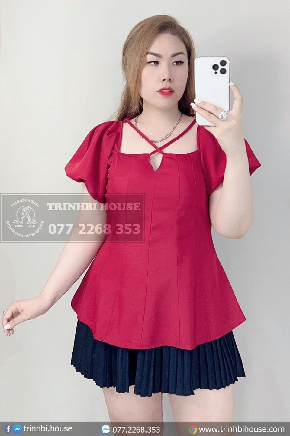 Áo kiểu bigsize hot trend - AK66