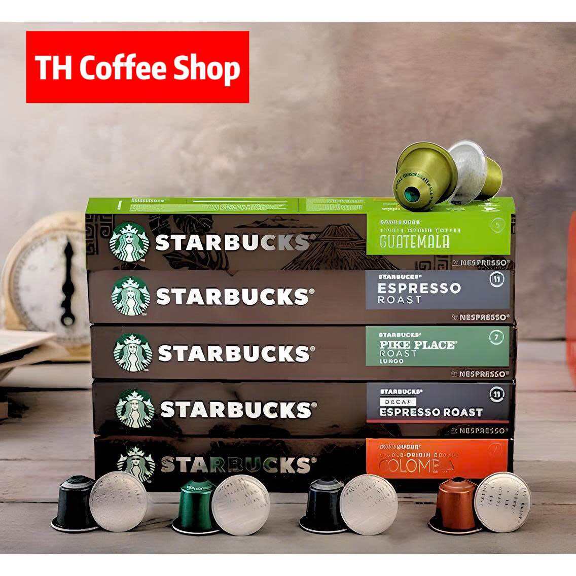 Cà phê viên nén Starbucks - Dùng cho máy Nespresso - Hộp 10 viên