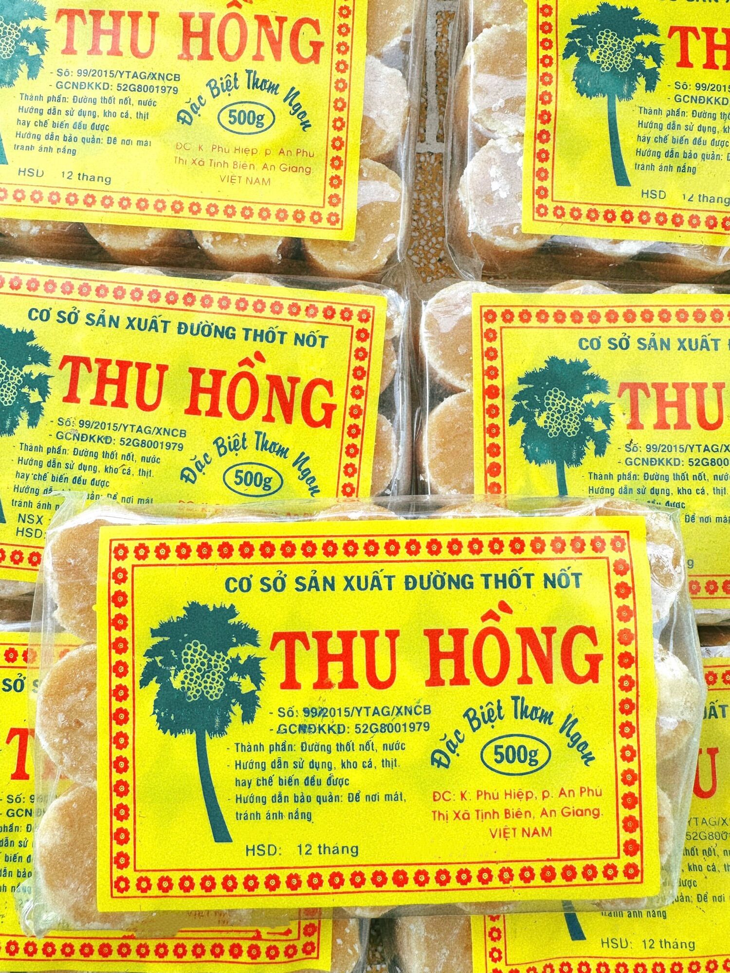 500gr Đường Thốt Nốt Thu Hồng