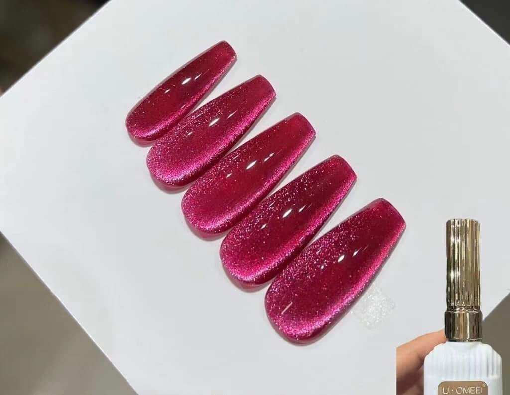 Sơn gel mắt mèo Kim Cương đủ màu ( đen  nâu  Bạc  đỏ  xanh  hồng )