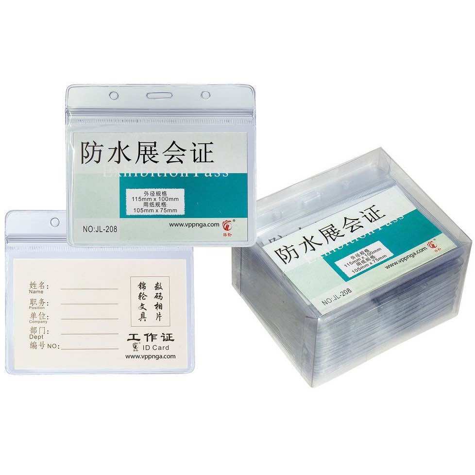 Thẻ tên, thẻ phù hiệu, biển tên đeo cổ bằng nhựa trong dẻo