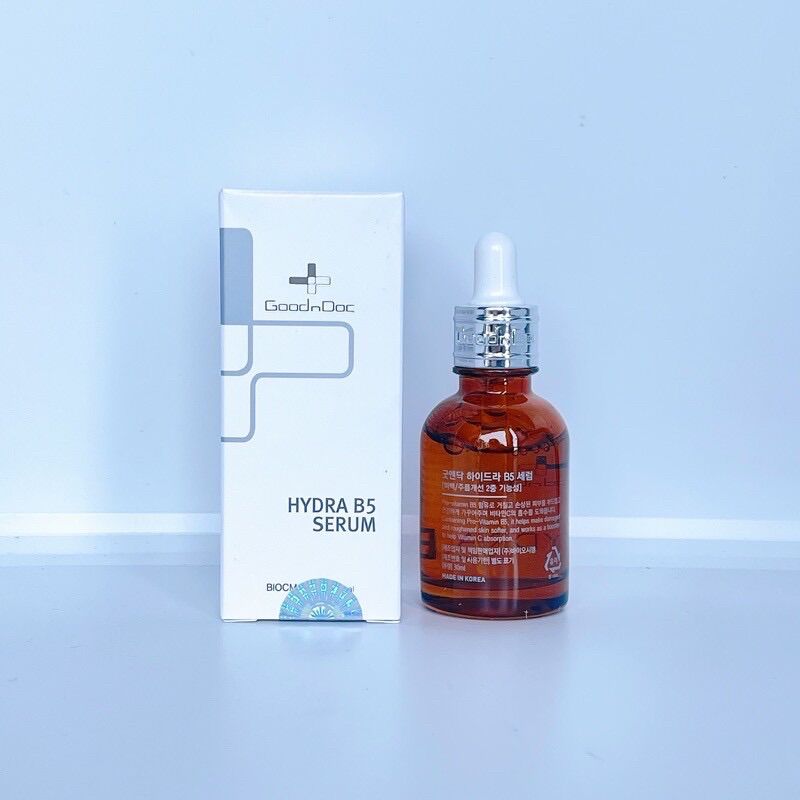 Serum dưỡng trắng da, cấp ẩm phục hồi B5 Goodndoc 30ml