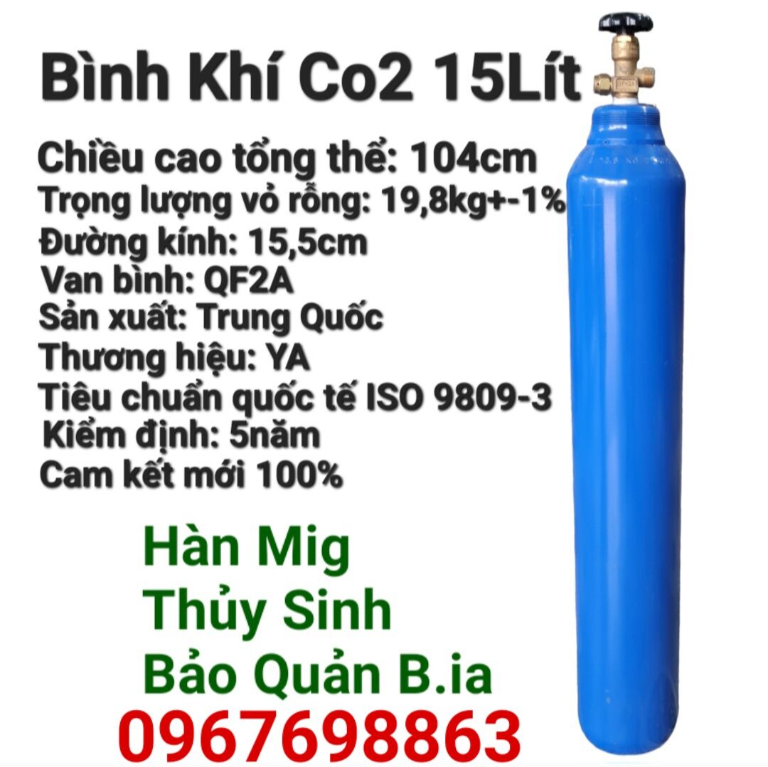 Mig Welding Co2 Gas Tank 15 Liters (10kg Co2 Gas)