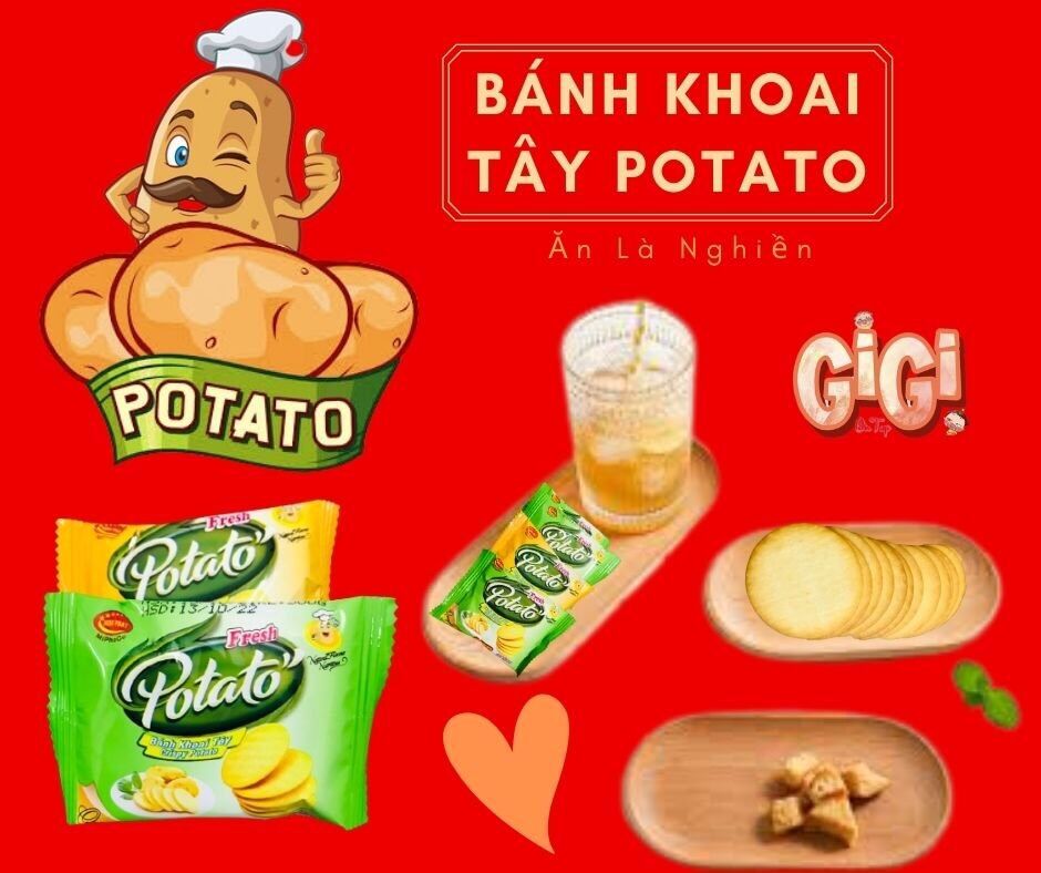 500gr Bánh Khoai Tây Potato Minh Phát Bánh Kẹo Đồ Ăn Vặt Ngon Giá Rẻ