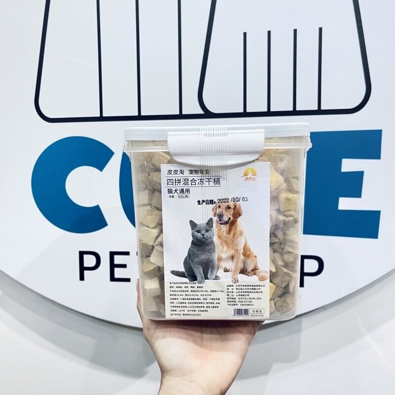 Thịt sấy khô mix đủ vị cho cún mèo