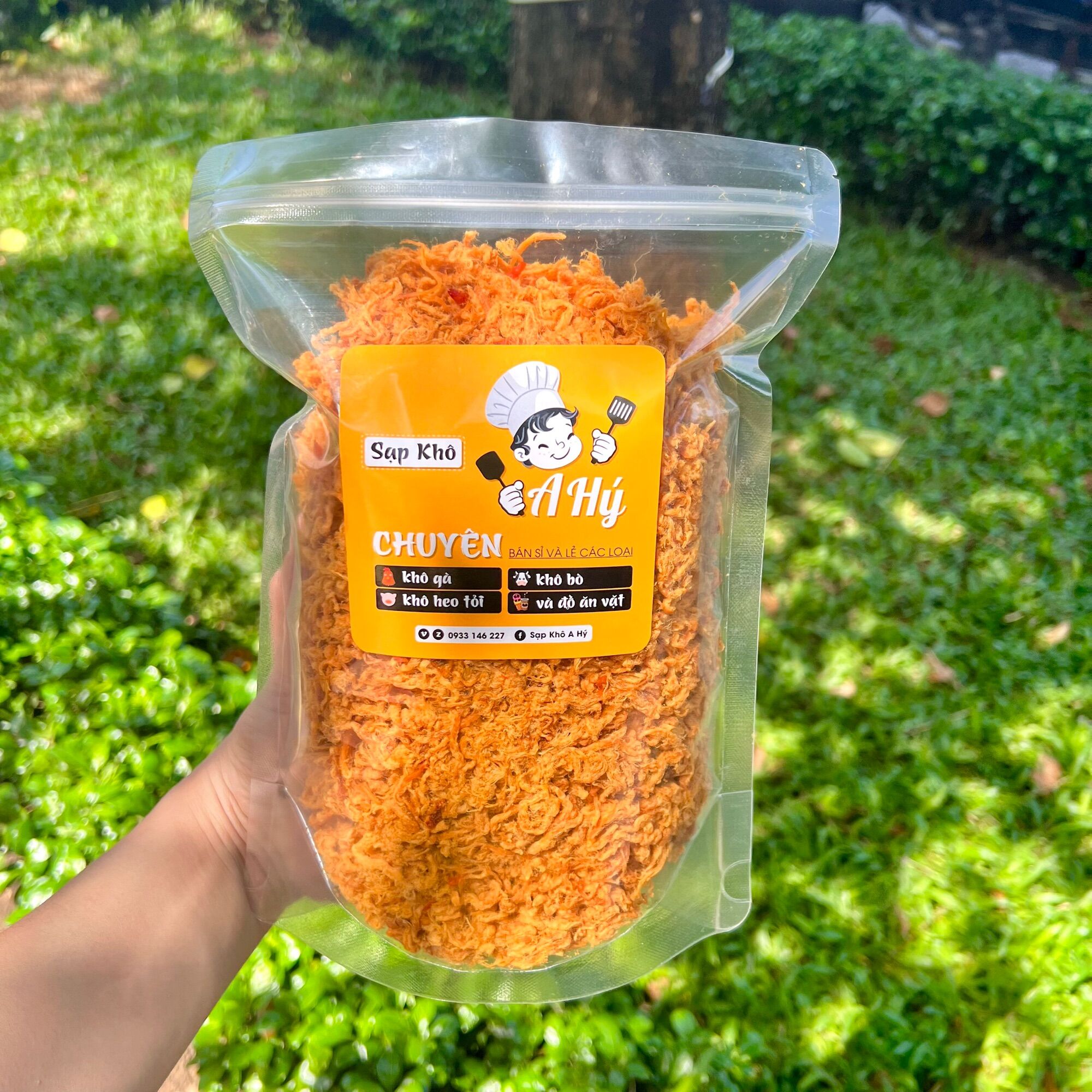 Chà Bông Gà Xù Cay/Không cay bịch 0.5kg