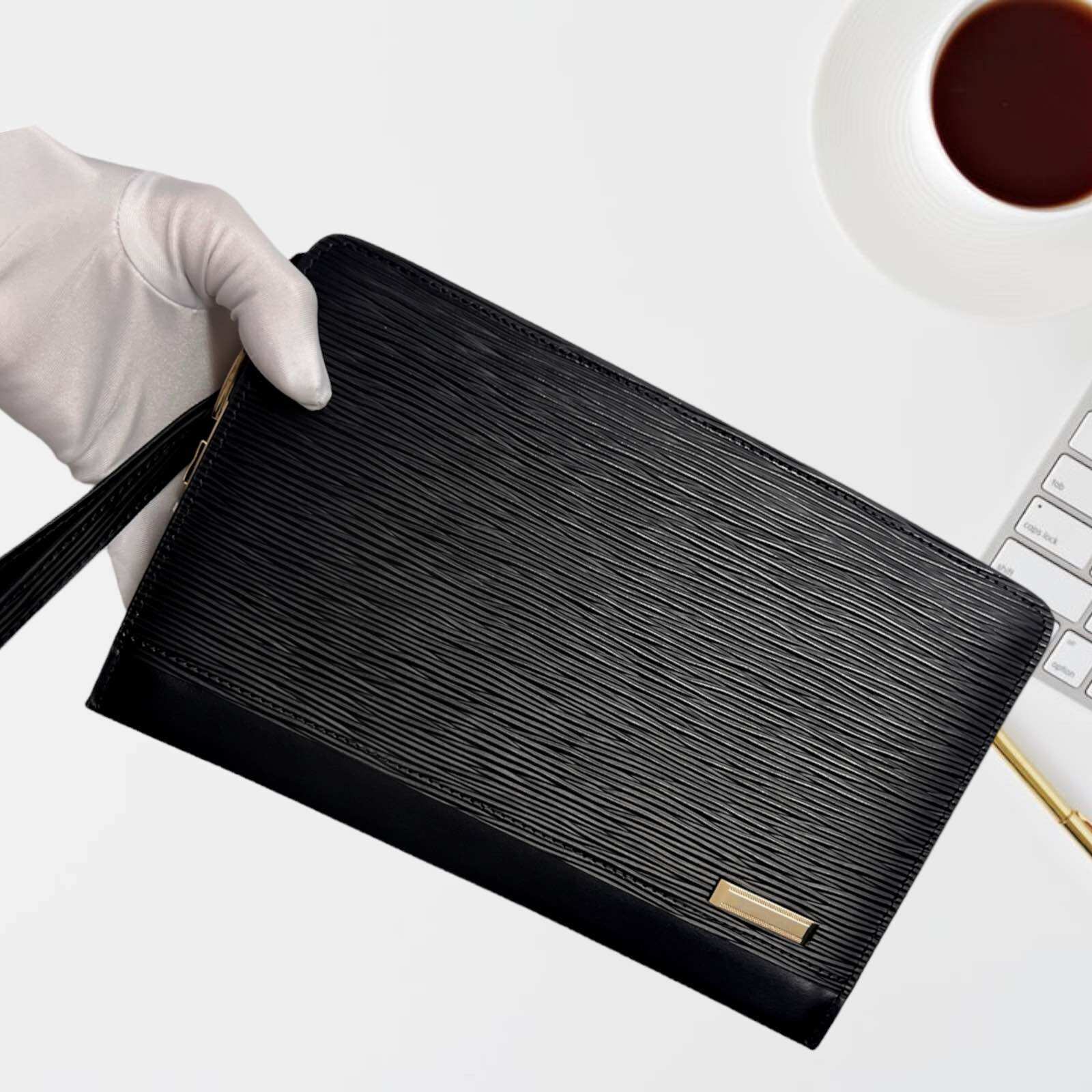 Ví clutch cầm tay da thật b050.