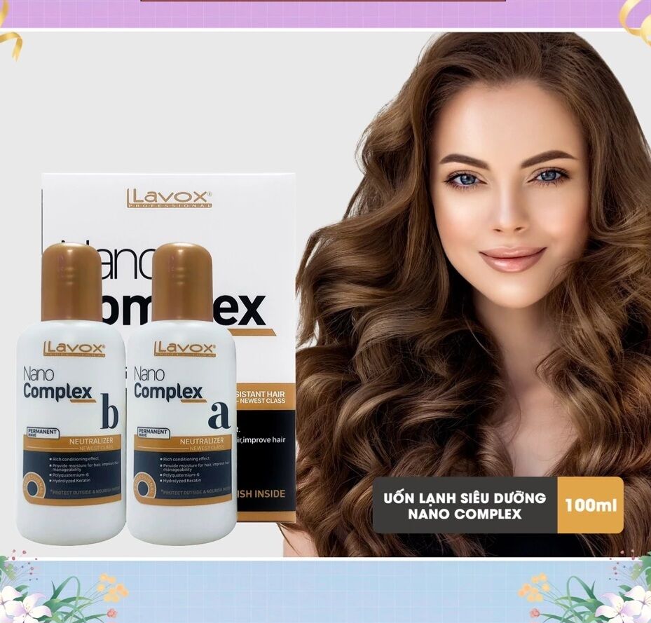 Thuốc uốn lạnh siêu dưỡng lavox nano complex 100ml x 2