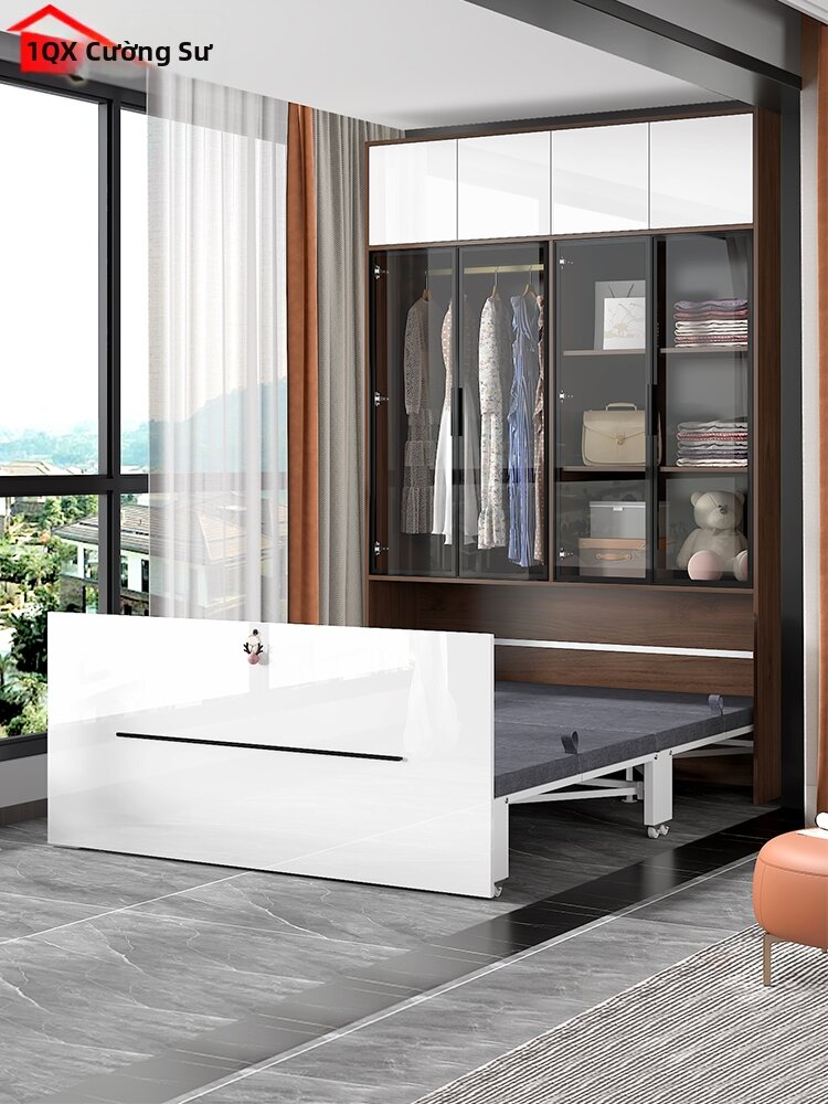 QIANGXIANG | Multi-functional Hidden Bed Single Size Foldable For Small Apartments Giá 36,404,000 Đồng*Miễn phí vận chuyển