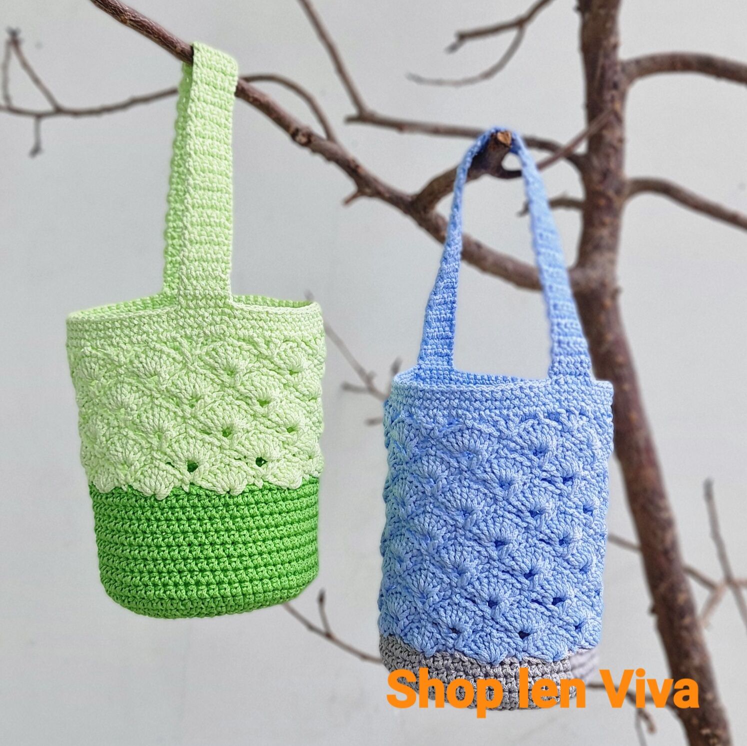Túi móc tay đ.kính 10cm cao 15cm đựng hộp cơm, bình giữ nhiệt khoảng 1 lít