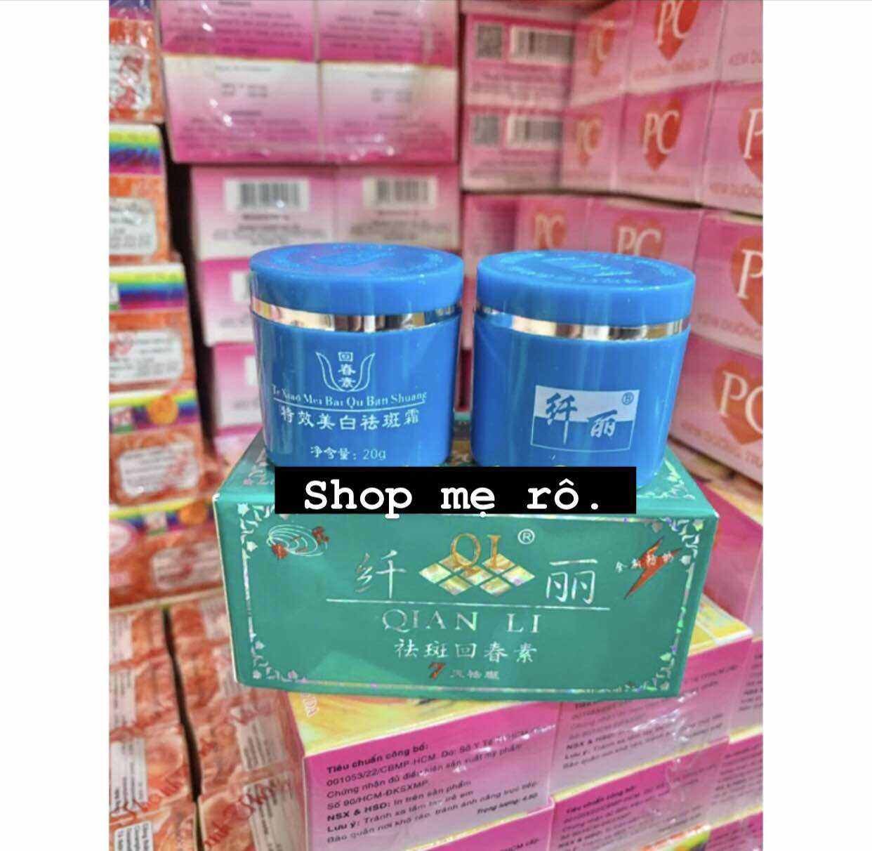 kem cặp tẩy nám QIAN LI (cặp xanh) chuẩn hàng