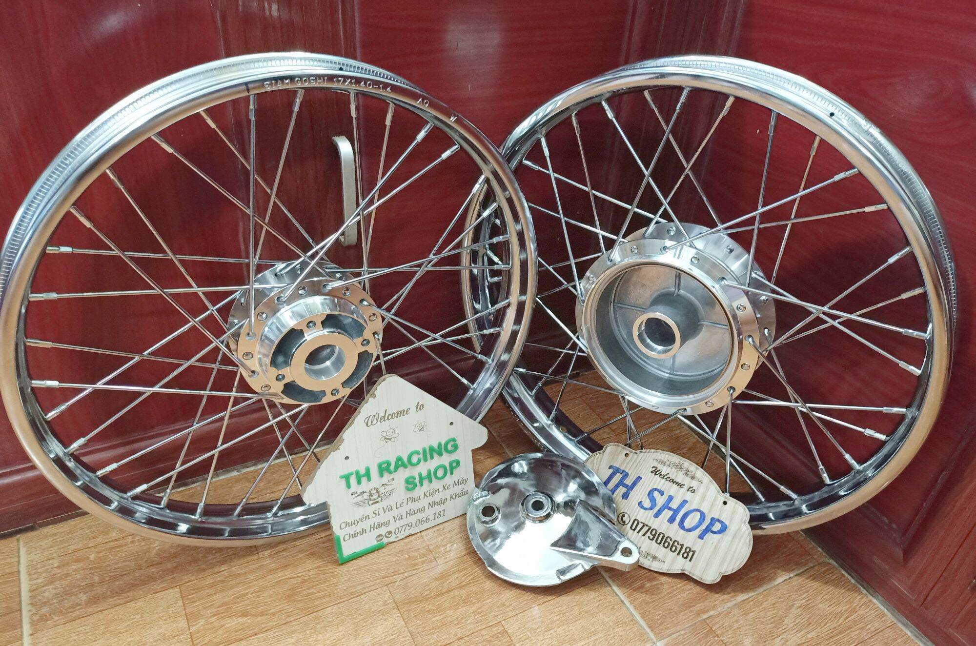 BÁNH CĂM SIRIUS, JUPITER, TAURUS,  YA EXCITER 1 ĐĨA 2006 - 2010 KÈM MÁ ĐÙM SAU NIỀNG GOSHI ĐÙM MẠ CROM GẮN VỪA NHƯ ZIN KHÔNG CHẾ ĐÃ RÚT CĂM SẴN