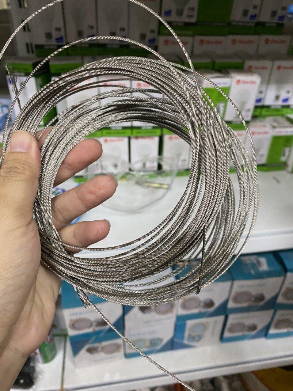 Sợi cáp giàn phơi dài 20m, inox 304