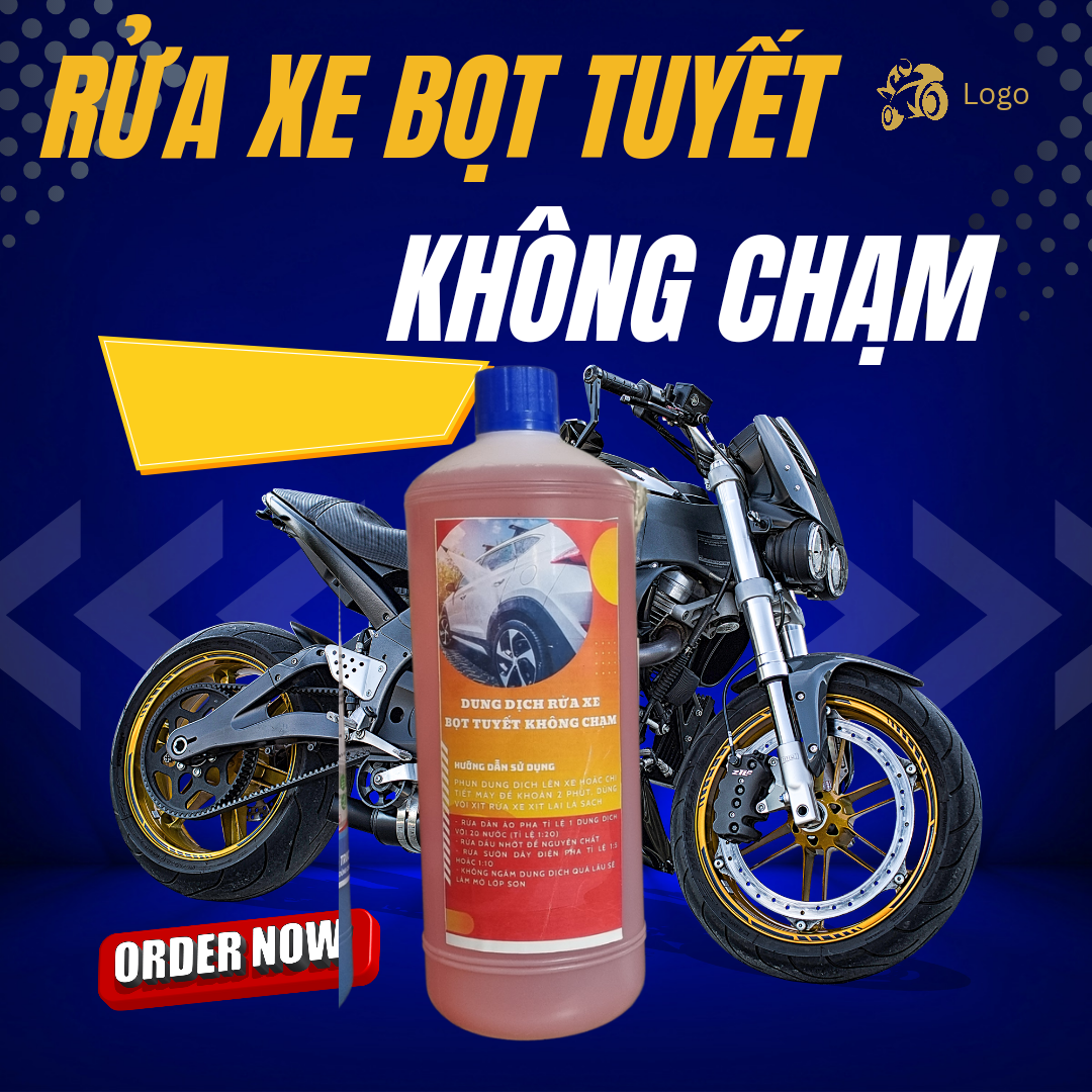 Dung dịch rửa xe bọt tuyết không chạm