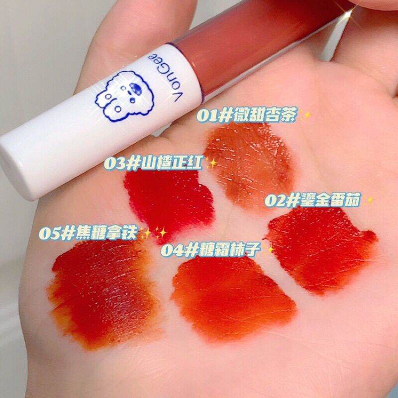 Set 5 cây son kem lì Vongee thỏ trắng