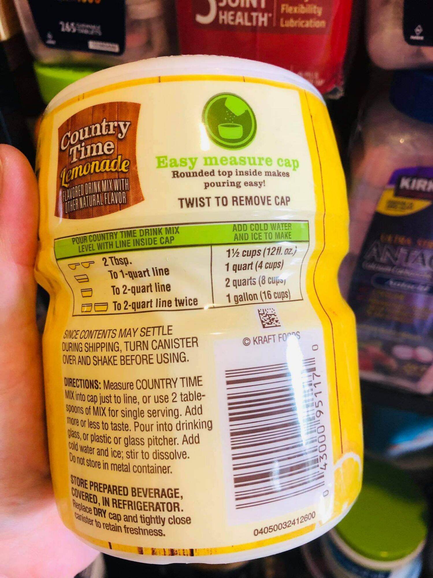 [HCM]☘ BỘT CHANH COUNTRY TIME LEMONADE 538G -USA