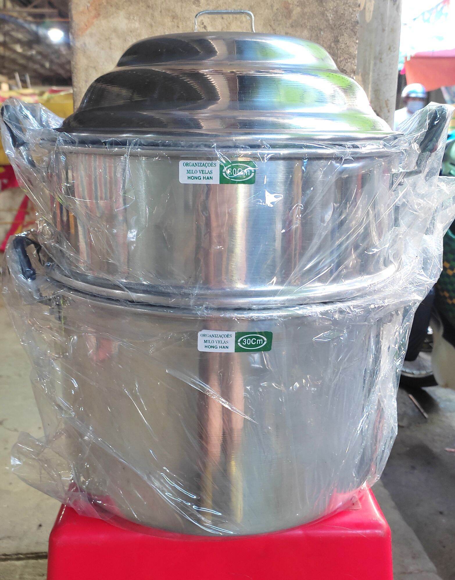 Chỏ xôi nhôm hồng hân 28, 30 cm