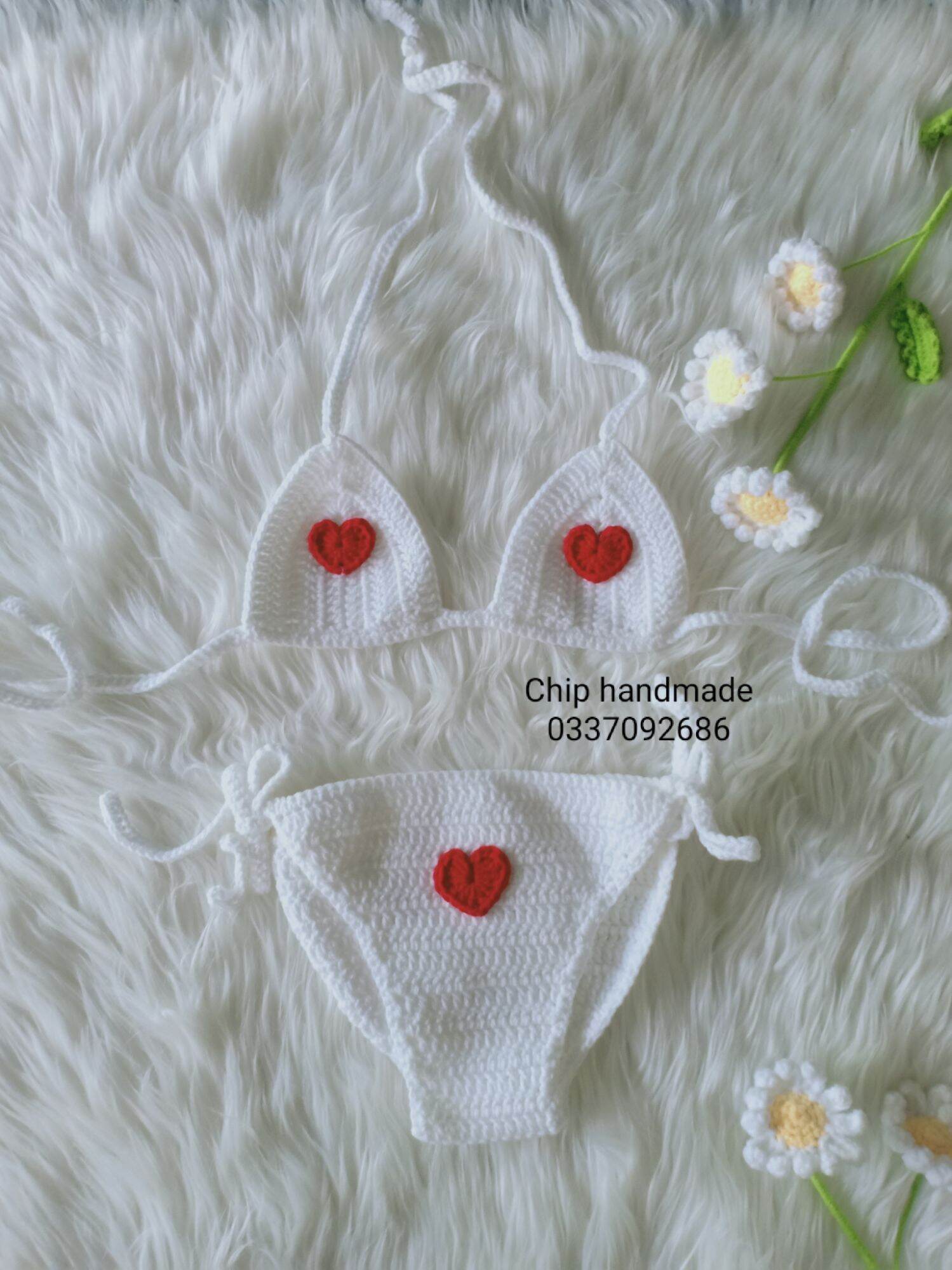 bikini len handmade cho bé