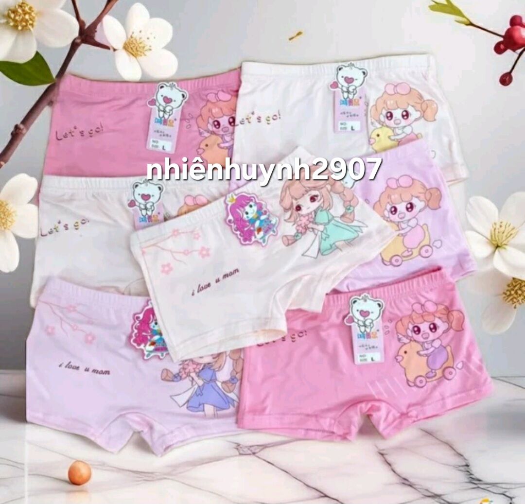 ( SET 5 QUẦN ) Quần Chip Đùi QC Bé Gái 8-32kg