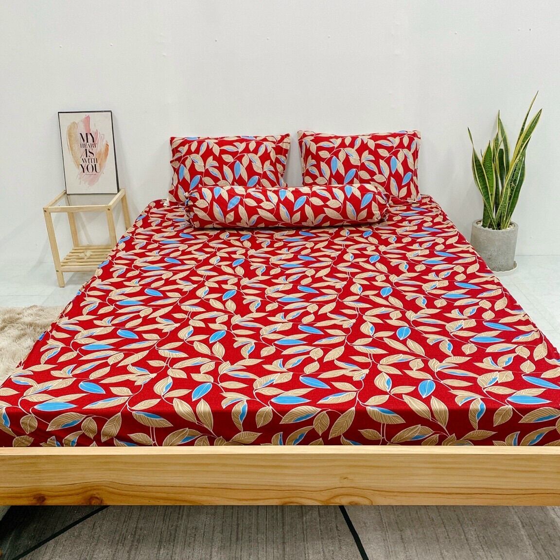 Bộ 4 ga/drap trải giường THUN LẠNH HÀN QUỐC