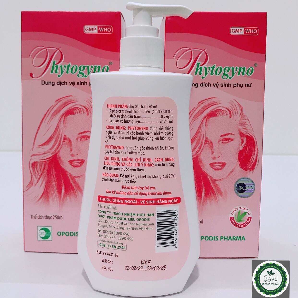 DUNG DỊCH VỆ SINH PHYTOGYNO 1 Chai 250ml/date 2028