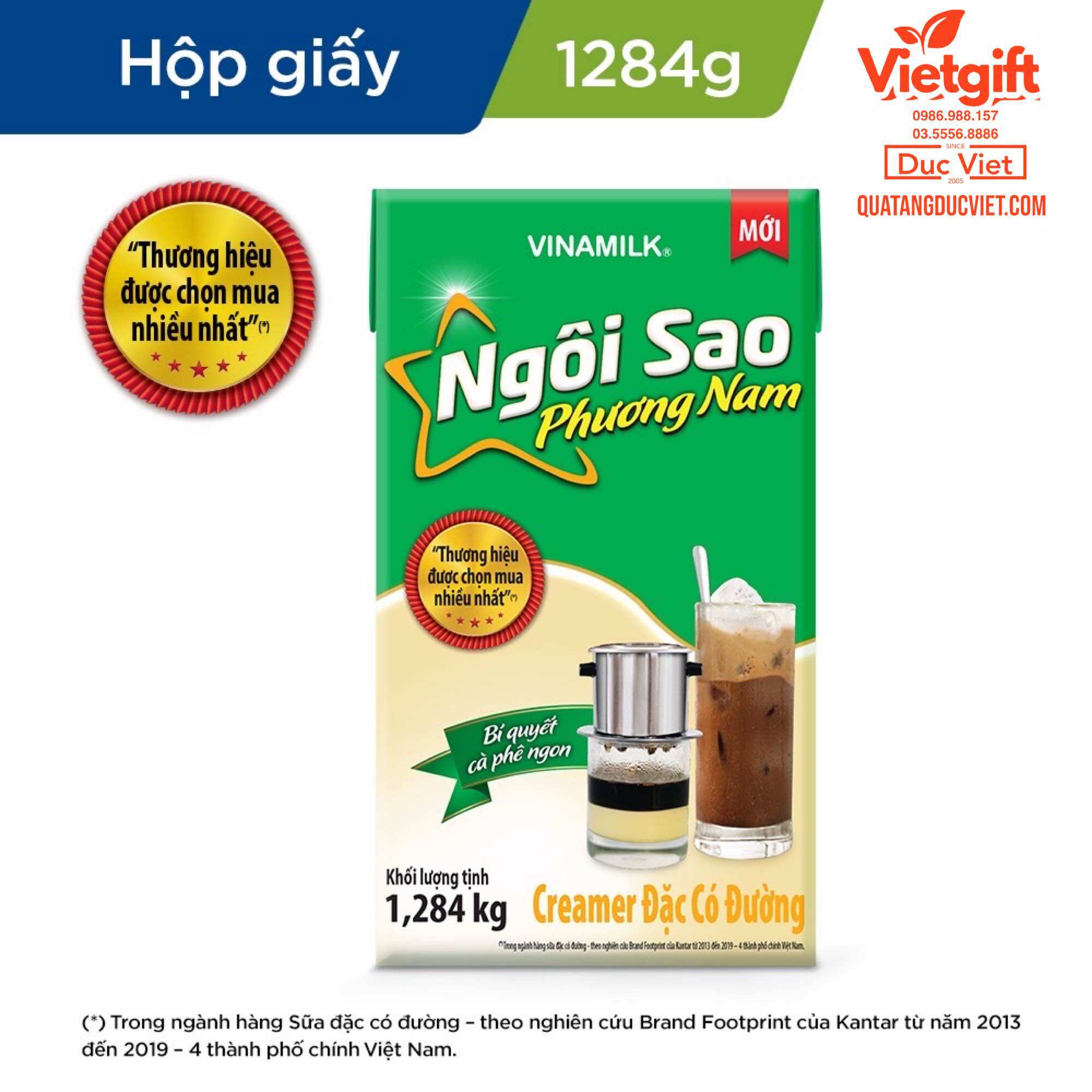 [HCM]SỮA ĐẶC NGÔI SAO PHƯƠNG NAM HỘP GIẤY 1284KG - HSD luôn mới