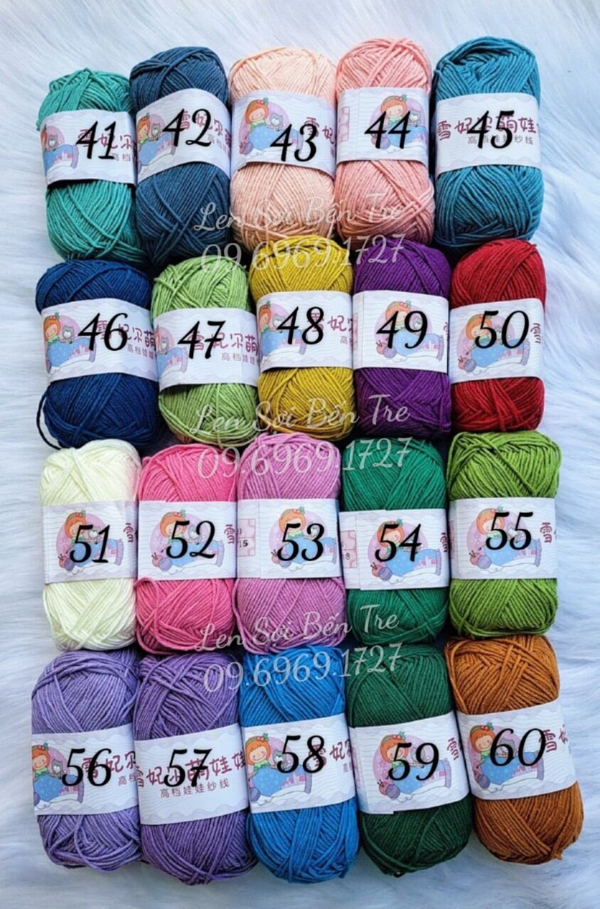 Len BaBy Yarn Loại 1 40gam sợi 1.5mm