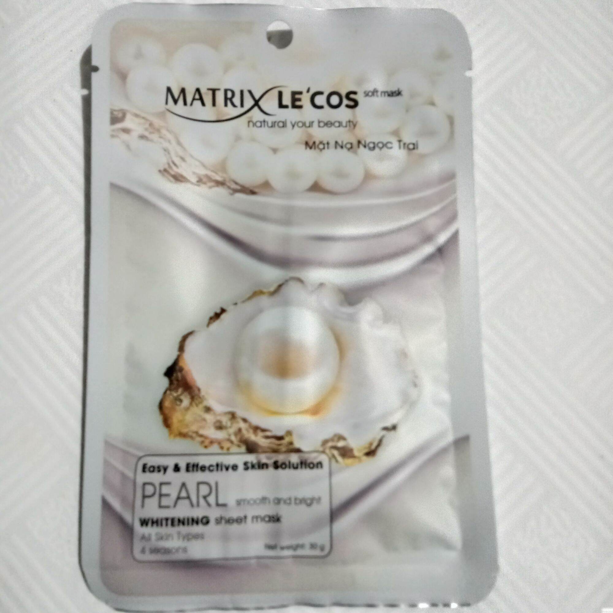 MẶT NẠ GIẤY DƯỠNG DA MATRIX LECOS SÁNG DA 30 GAM