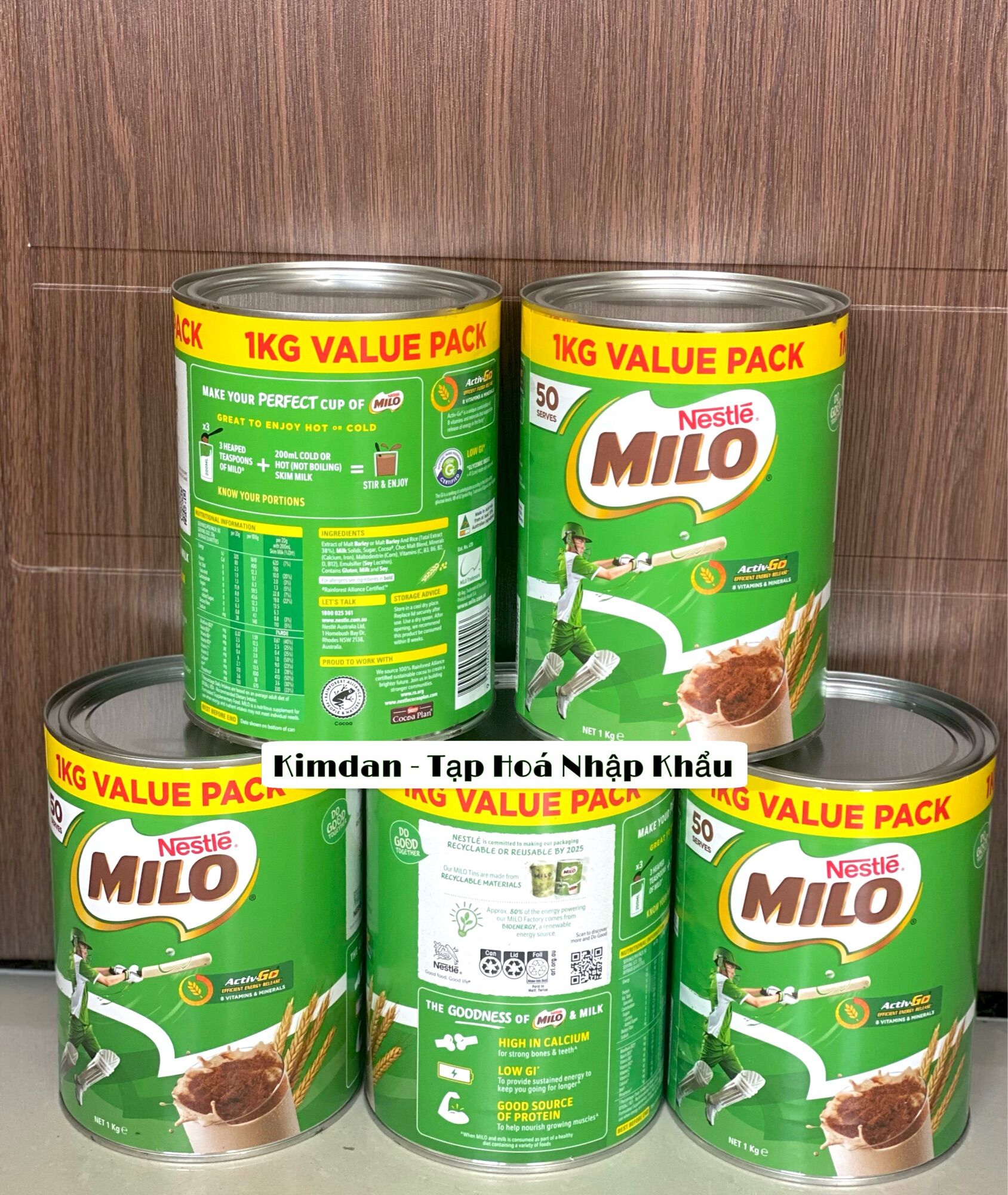 SỮA BỘT NESTLE MILO ÚC TĂNG CHIỀU CAO 1KG