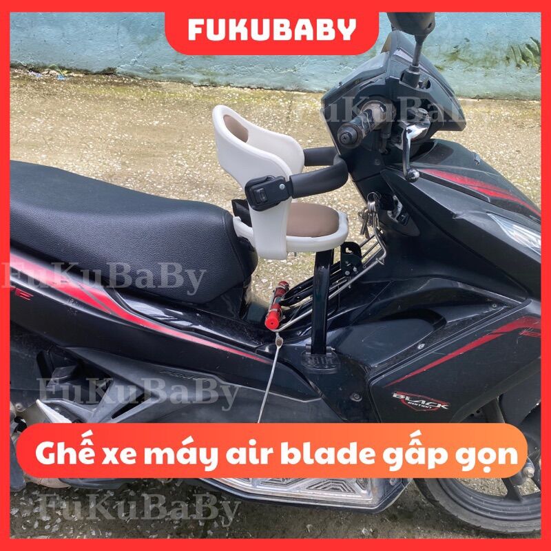 T35-Ghế ngồi xe máy Air Blade, NVX gấp gọn, đổ xăng, mở cốp dễ dàng