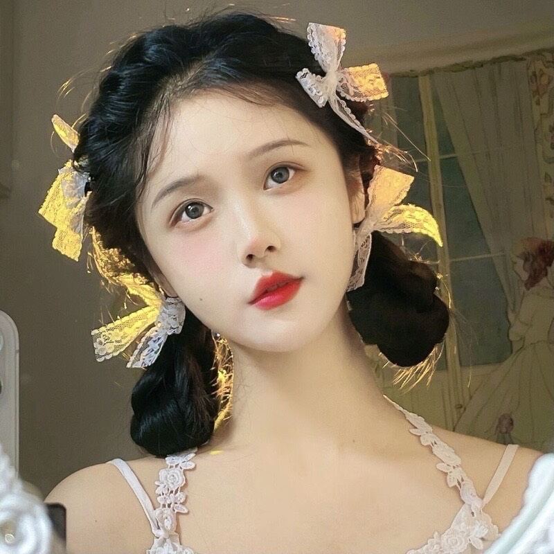 Nơ kẹp tóc xinh xắn