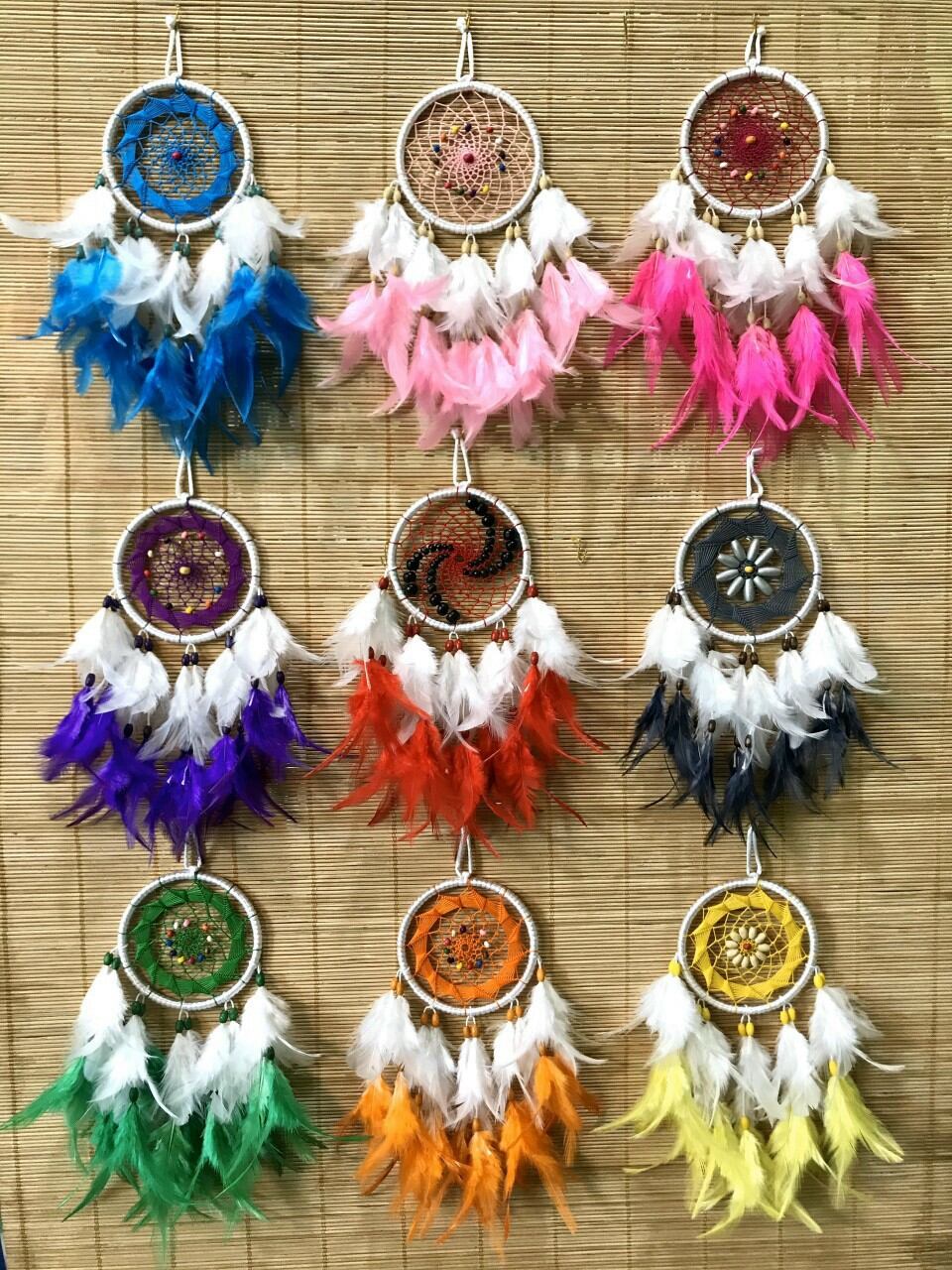 Dreamcatcher size 10*25cm vòng đuổi bắt giấc mơ mang lại giấc mơ đẹp, vòng trang trí chụp hình thơ mộng