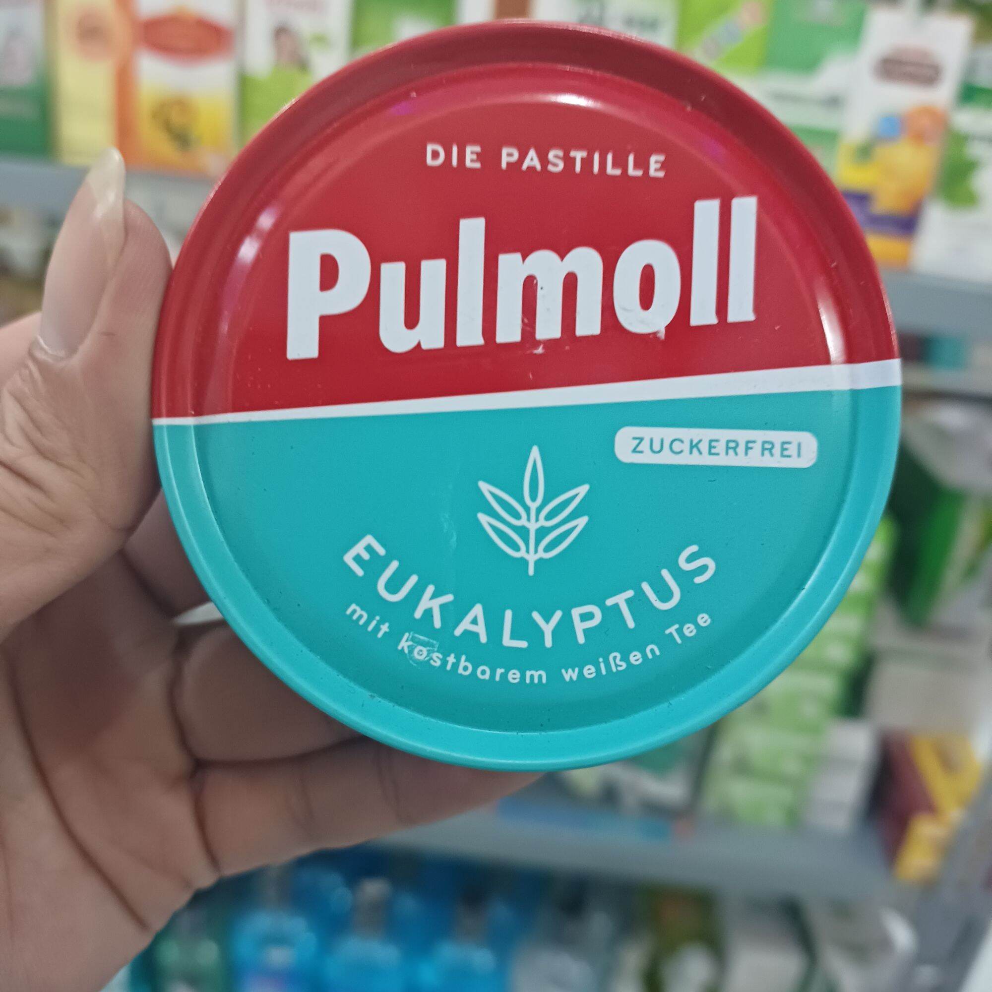 Kẹo ngậm không đường pulmoll vị bạc hà
