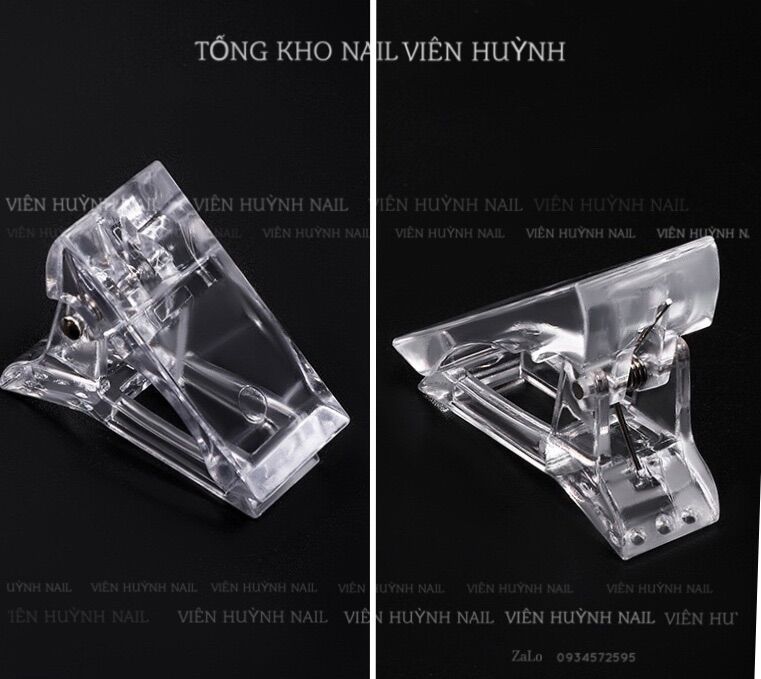 Kẹp móng úp gel gôm , kẹp giữ cố định fom móng