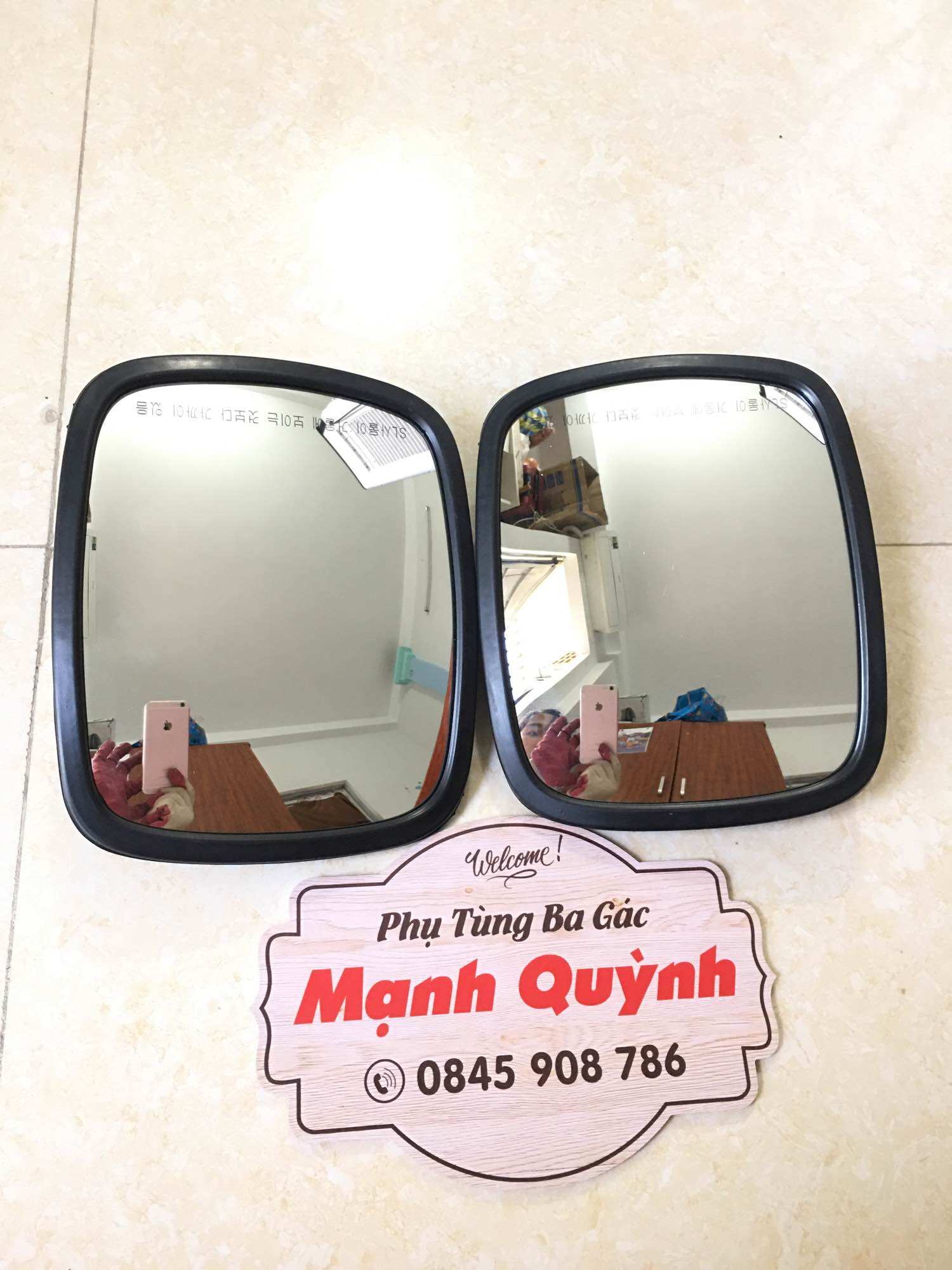 Gương chiếu hậu cho xe ba gác, kiếng chiếu hậu cho xe công nông, xe chế loại 738B - Shop Đồ Chế Xe Mạnh Quỳnh