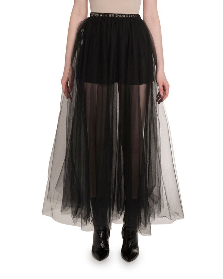 10M VOAN LƯỚI TUTU ĐEN MỀM MAY CHÂN VÁY TULLE