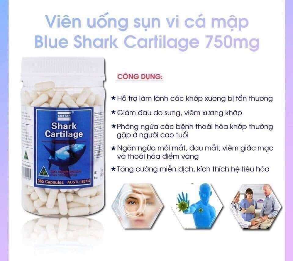 Sụn cá mập Shark Cartilage Costar 365 viên