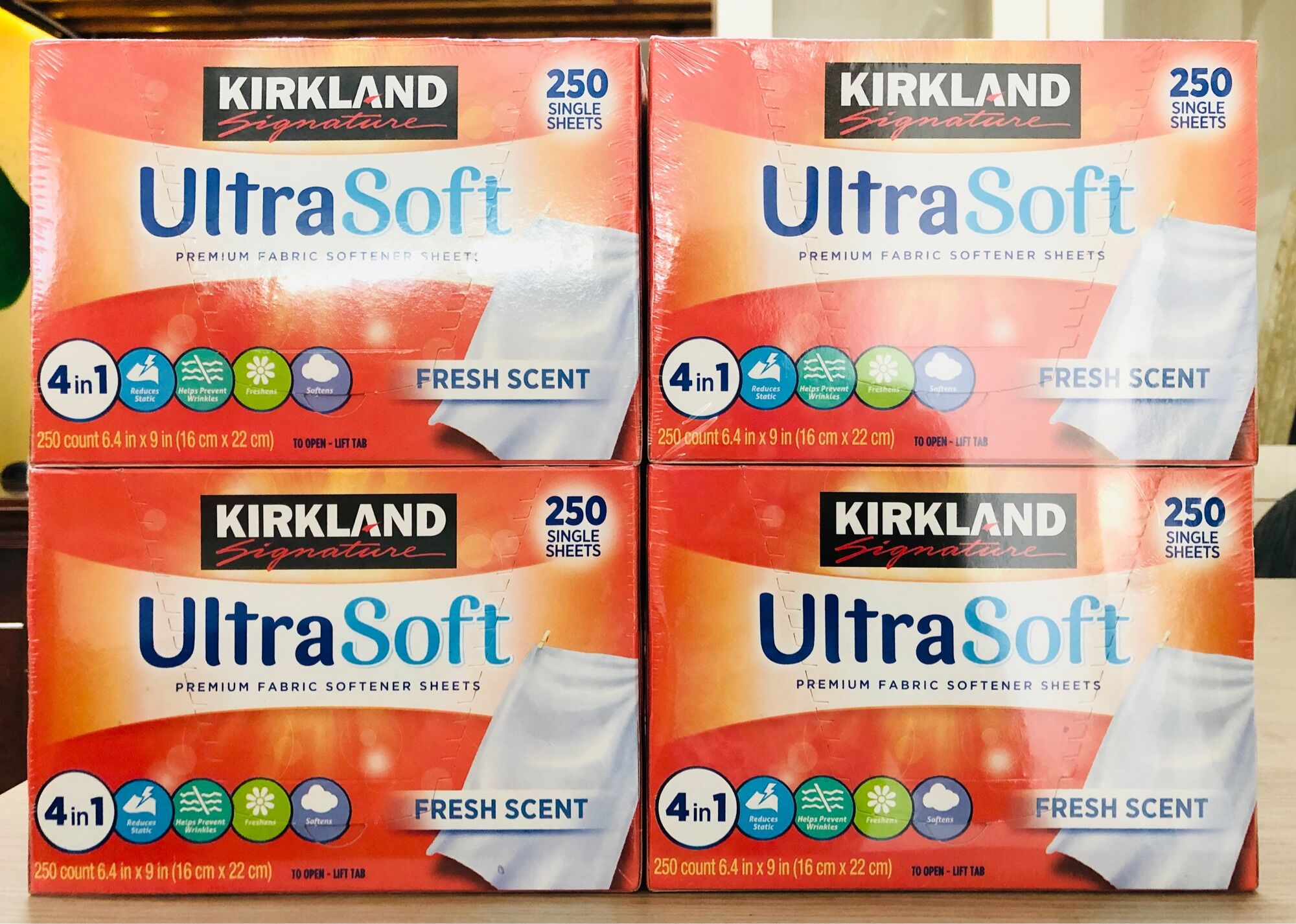 Giấy thơm đa năng ultra soft kirkland 4in1 250 tờ - usa