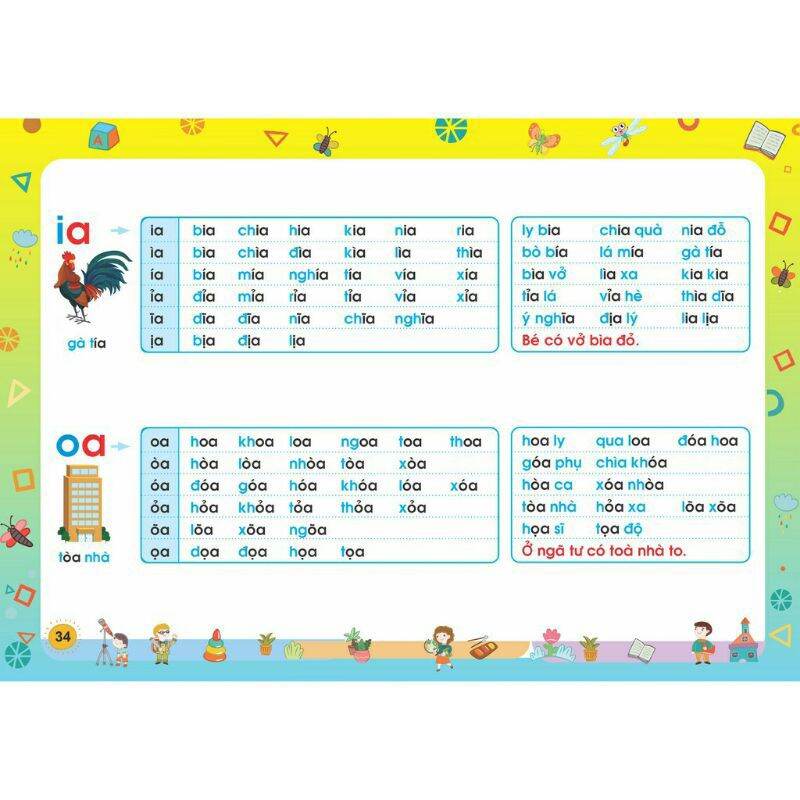 Tập Đánh Vần Tiếng Việt Cho Bé 4-6 Tuổi