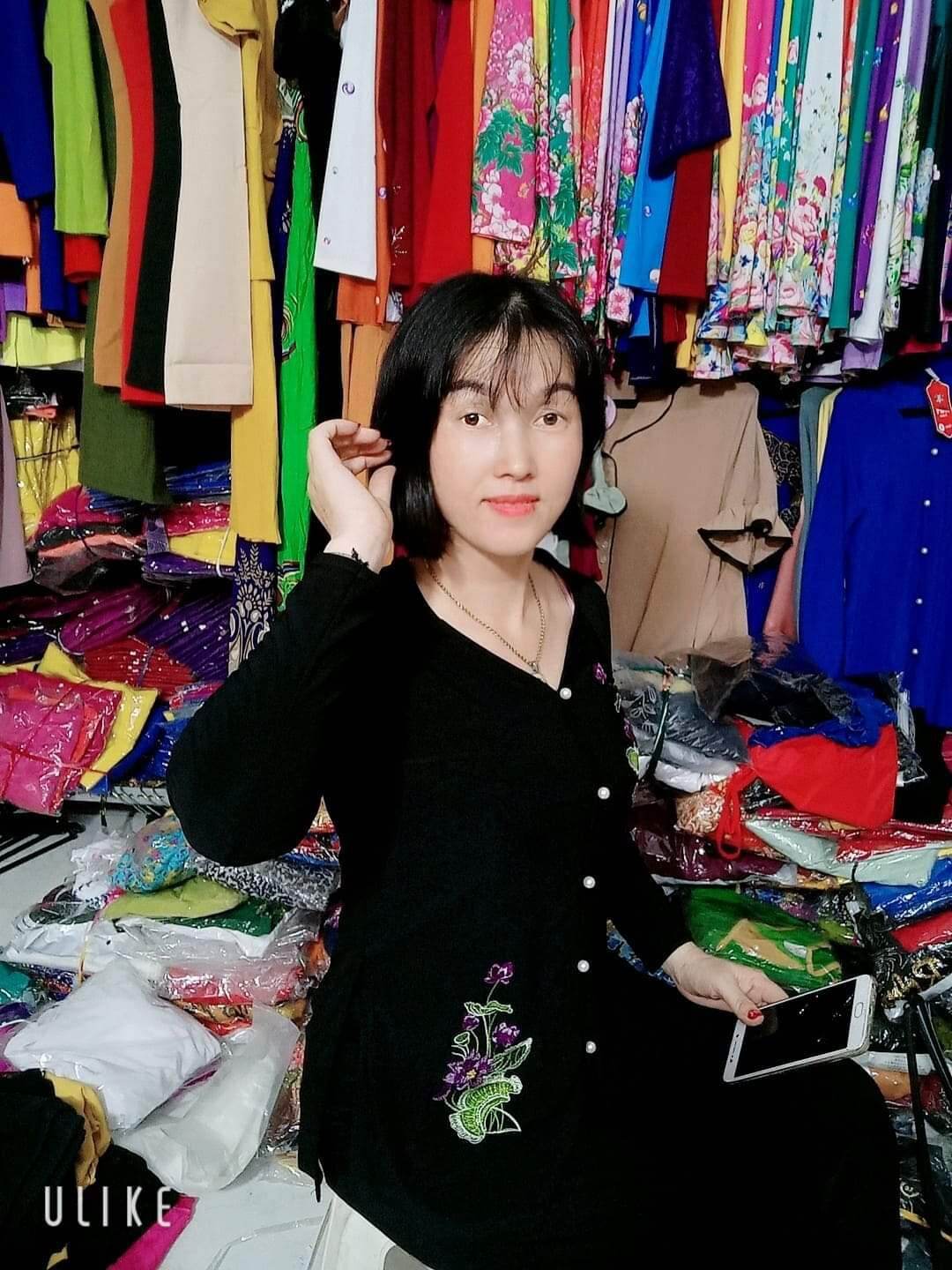 áo bà ba thêu hoa sen không có quần