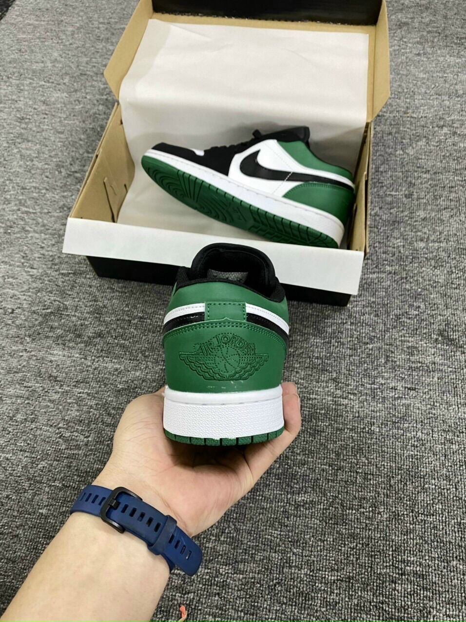 Giày Jd1 cổ thấp green unisex