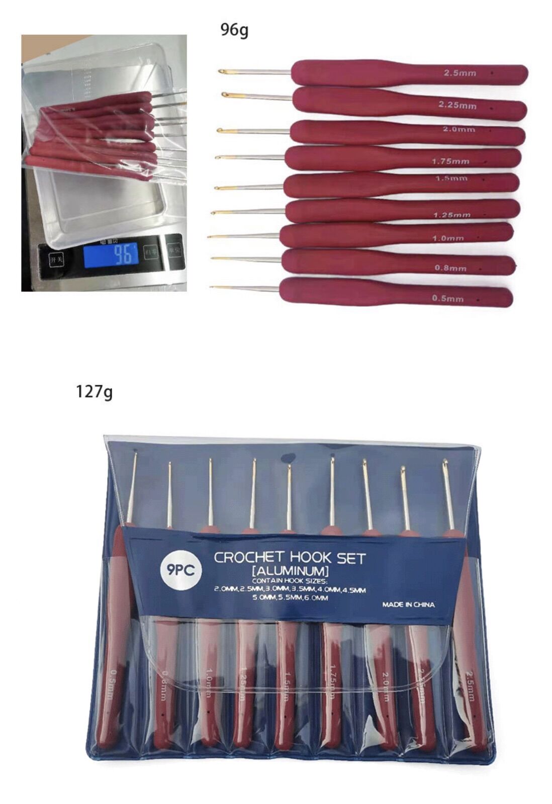 Kim móc mô phỏng Tulip cán đỏ - Size nhỏ