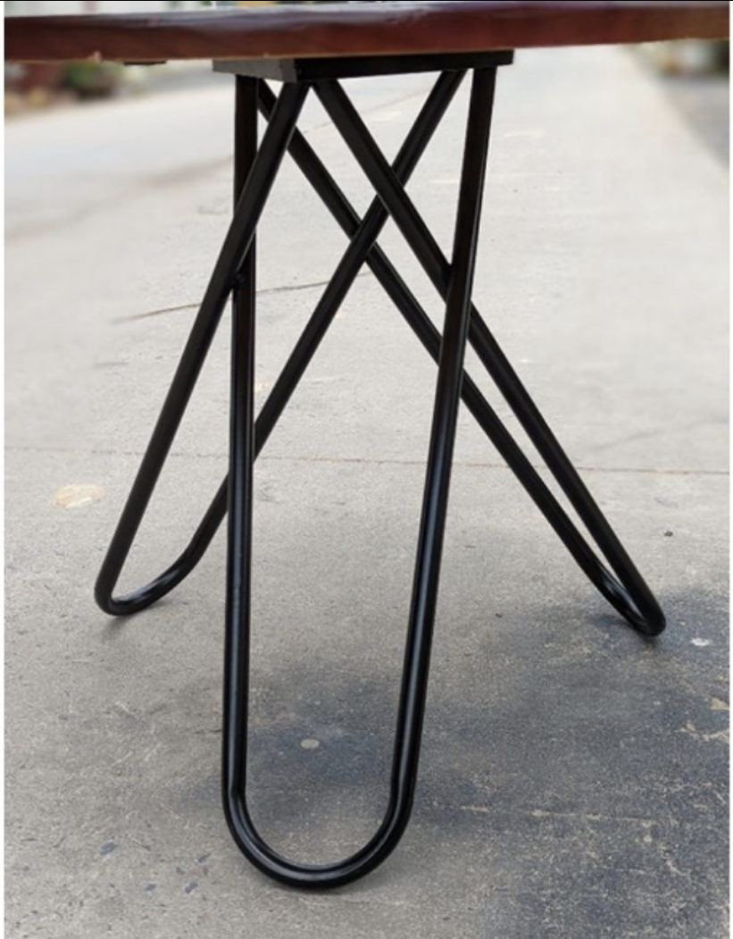Bàn Gỗ Cao Su Nâu Cánh Gián Mặt 60cm