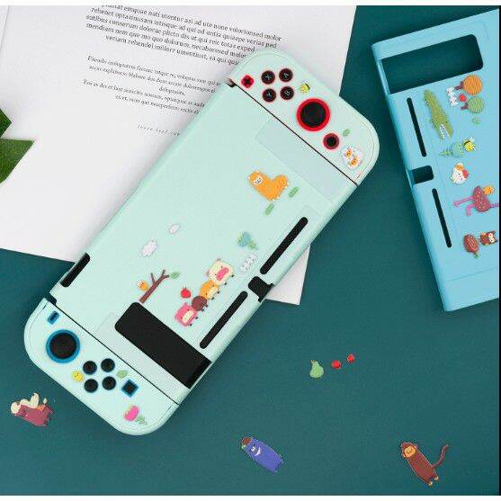 Case.ốp Silicon mềm Nintendo Switch hãng GeekShare đủ mầu.ốp lưng nintendo switch tự chọn