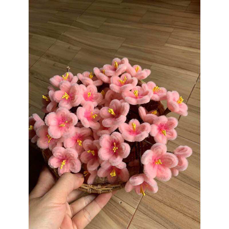 Bông hoa đào kẽm nhung
