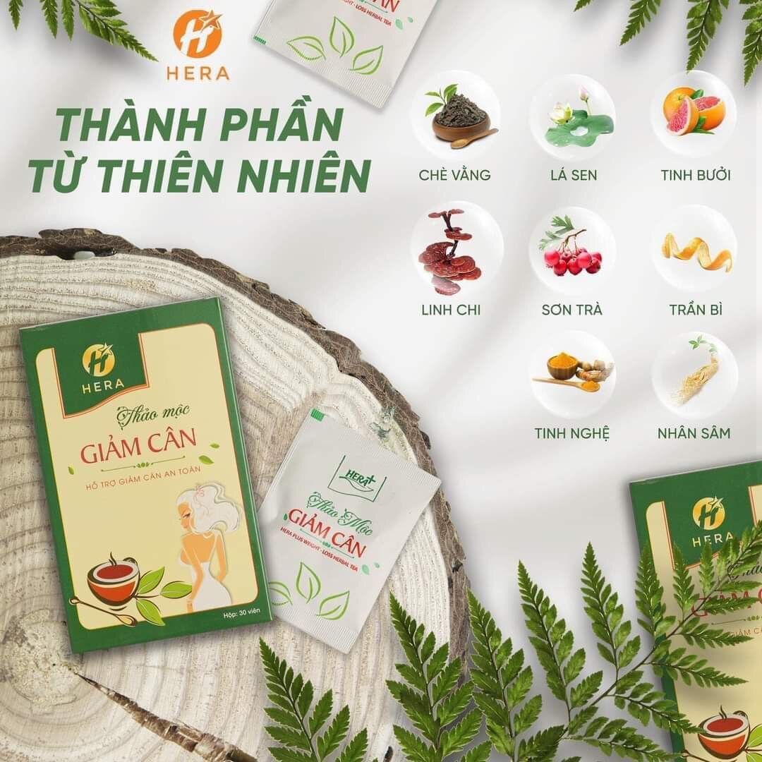 Trà giảm cân hera plus dạng viên [ Giảm Mạnh