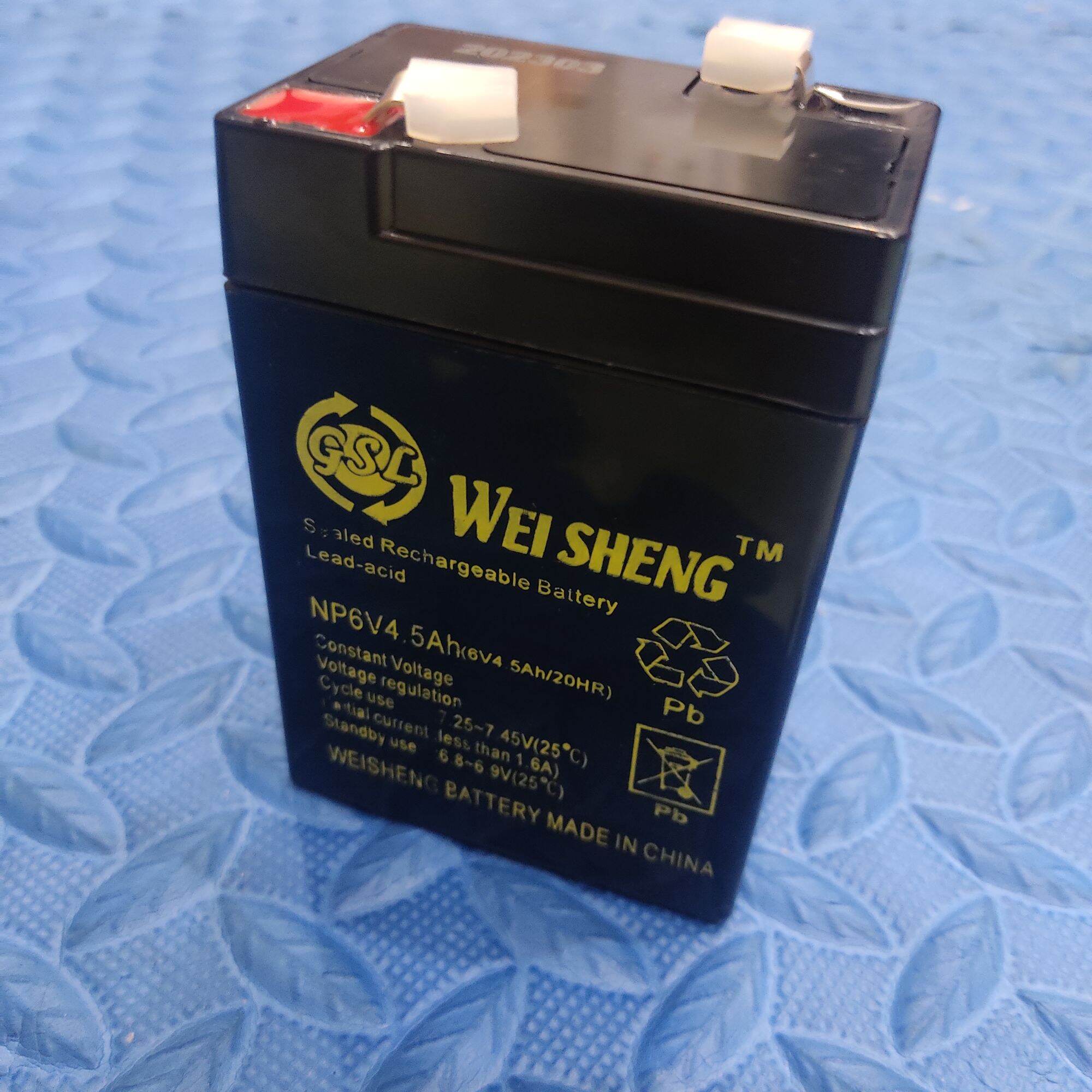 Bình ác quy 6V 4.5A cho quạt tích điện
